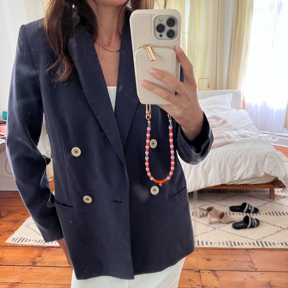 Mango navy Blazer size 4